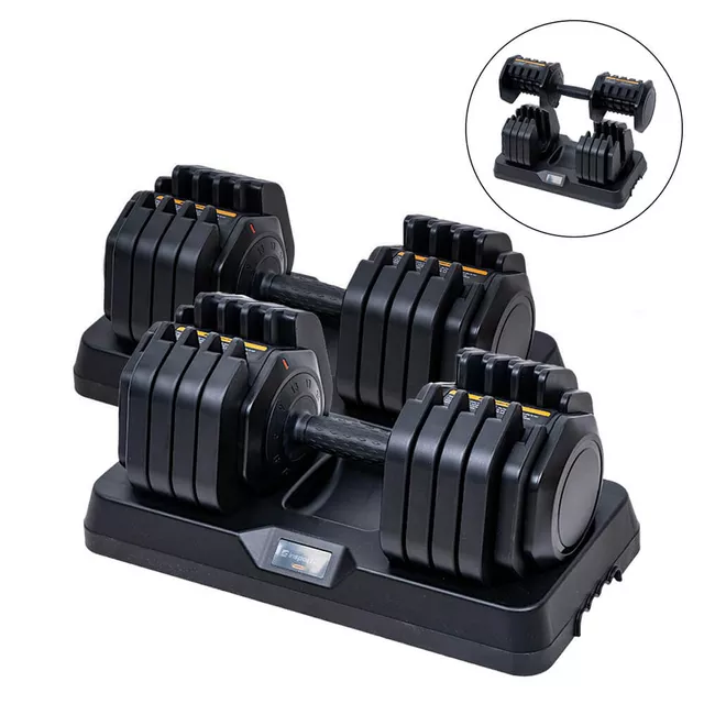 Sada nastavitelných jednoručních činek inSPORTline DuraBell® 2x 5-41 kg