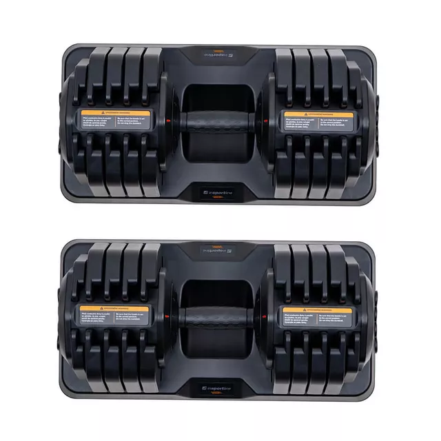 Sada nastavitelných jednoručních činek inSPORTline DuraBell® 2x 5-41 kg