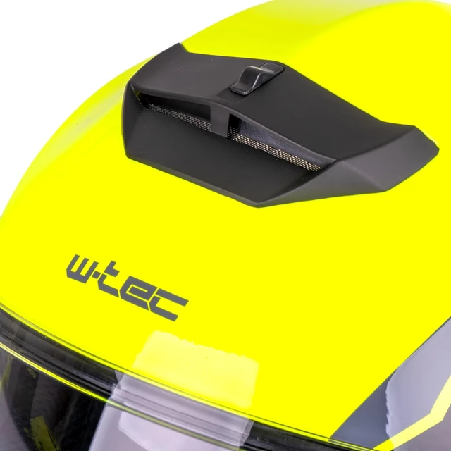 Výklopná přilba W-TEC Banelmeda - černá-fluo žlutá