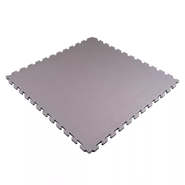 Puzzle tatami podložka inSPORTline Sazegul 100x100x2 cm - šedo-černá, vzor 5 proužků