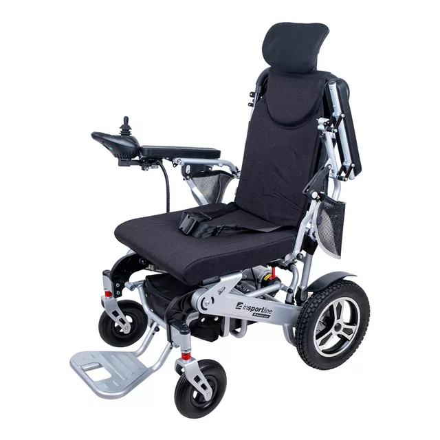 Elektrický invalidní vozík inSPORTline Hawkie Evo II s polohovatelným opěradlem • 700W • 30,55kg • do 130kg • až 24km dojezd