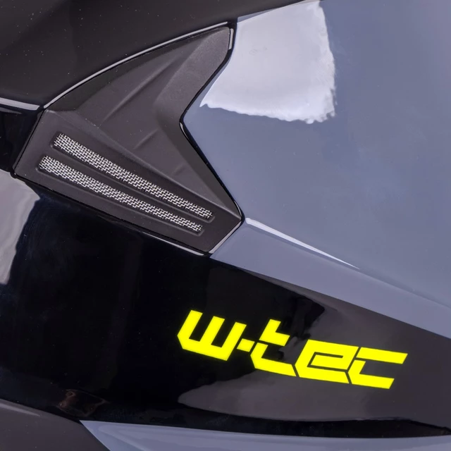 Výklopná přilba W-TEC Banelmeda - černá-fluo žlutá
