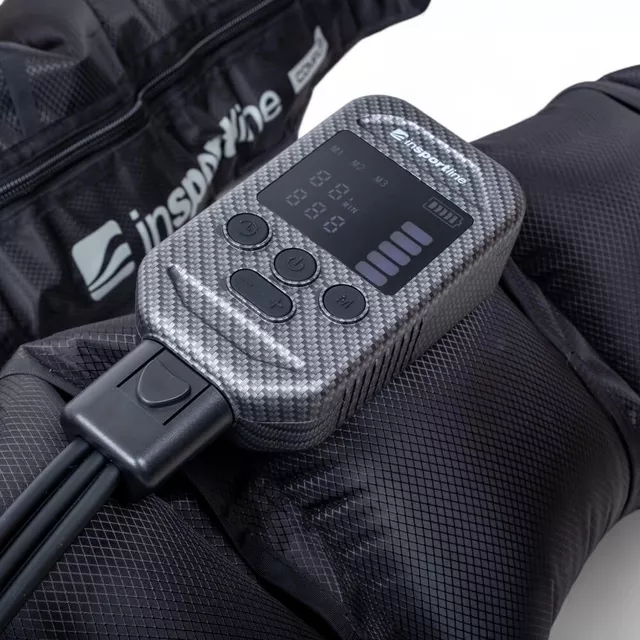 Kompresní masážní nohavice inSPORTline Compflex 50-160 mmHg, 5 komor, 2500 mAh