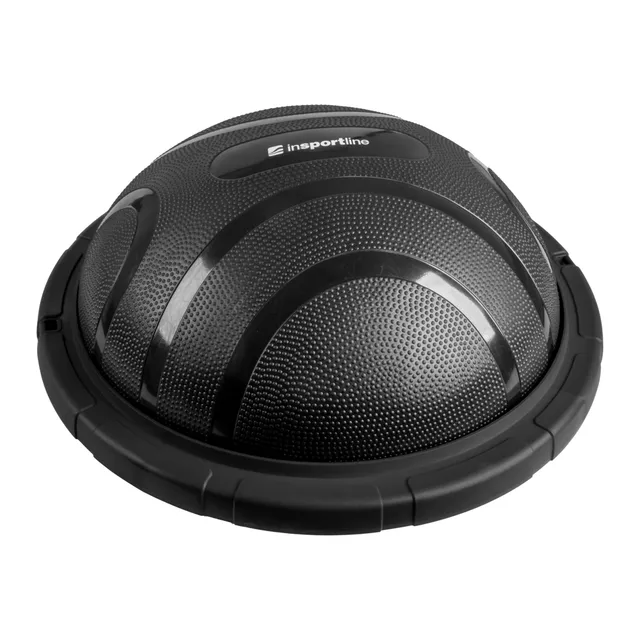 Balanční podložka inSPORTline Dome Edge s gumovými expandéry - černá-mocha mousse