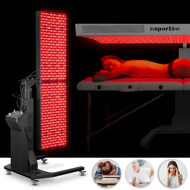 Infračervený LED panel inSPORTline Sumatrin - 750 LED - černá - černá