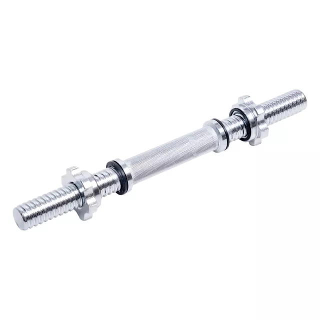 Hřídel na jednoruční činku inSPORTline Tufor 40cm/30mm • se závitem a objímkami