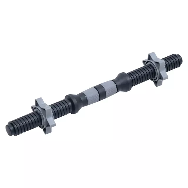 Hřídel na jednoruční činku inSPORTline Plafor 41cm/30mm • plastová • se závitem a objímkami