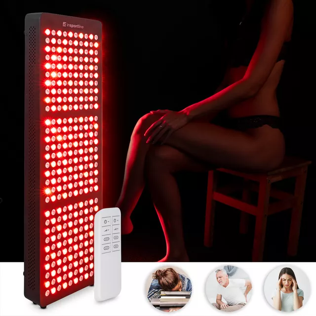 Infračervený LED panel inSPORTline Lustar - 300 LED - černá - černá