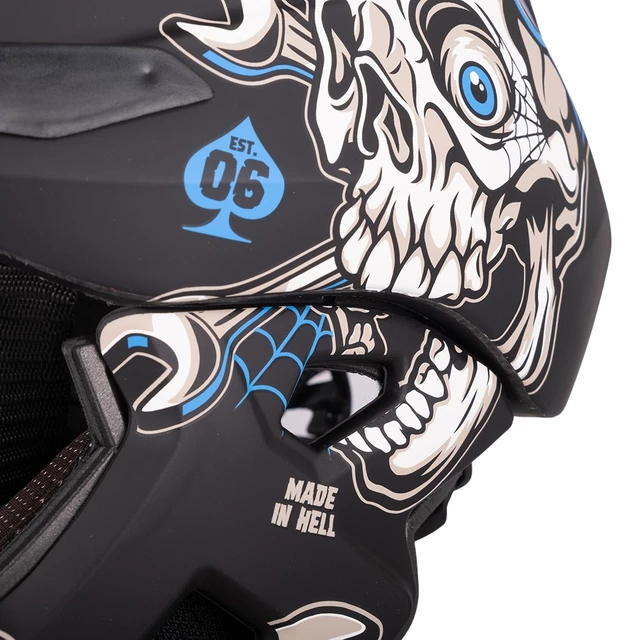 Dětská downhill přilba W-TEC Delgada - Blue Wind