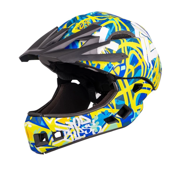 Dětská downhill přilba W-TEC Delgada - Blue Wind