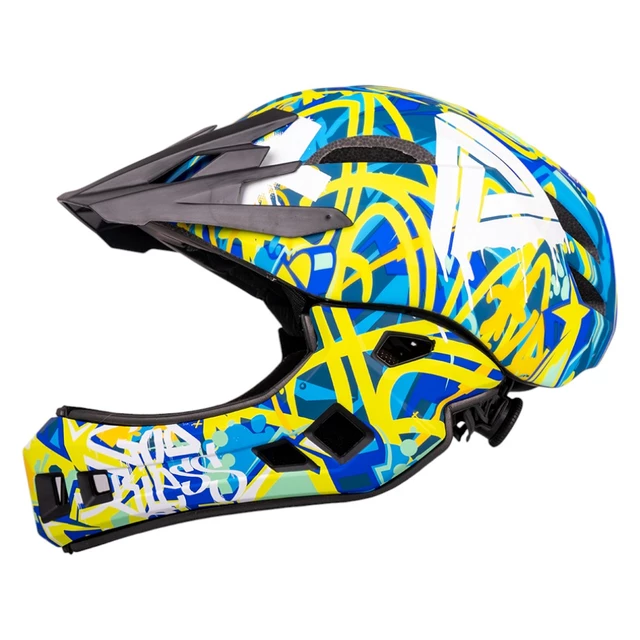 Dětská downhill přilba W-TEC Delgada - Blue Wind