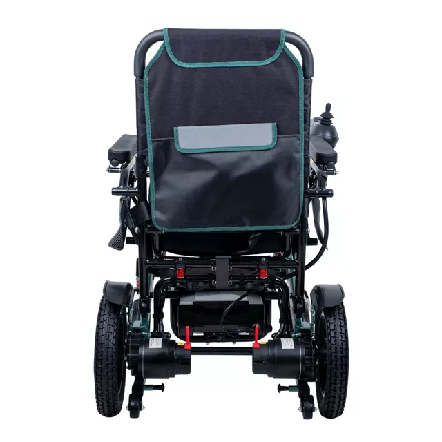 Elektrický invalidní vozík inSPORTline Hawkie Basic II • 500W • 27,75kg • do 130kg • až 24km dojezd - zelená