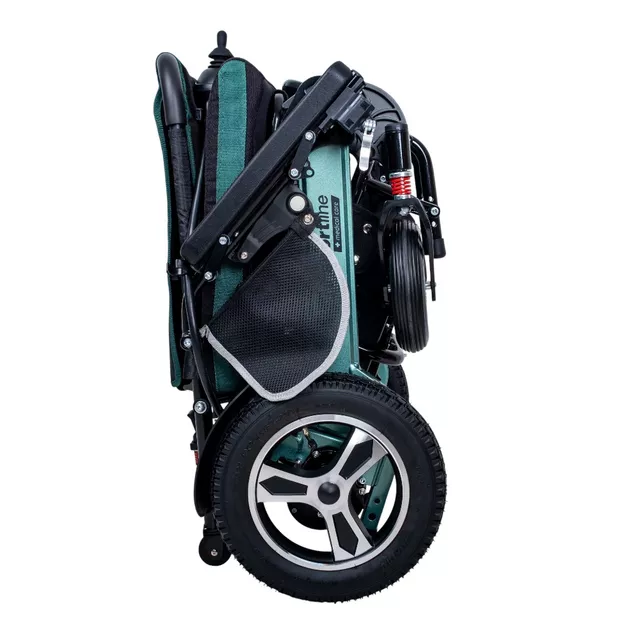 Elektrický invalidní vozík inSPORTline Hawkie Basic II • 500W • 27,75kg • do 130kg • až 24km dojezd - zelená