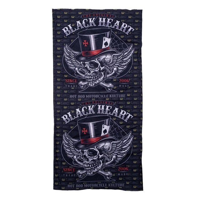 Multifunkční nákrčník W-TEC Black Heart Scarfest - Wings Skull