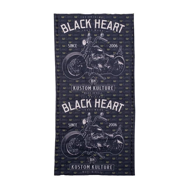 Multifunkční nákrčník W-TEC Black Heart Scarfest - Motorcycle