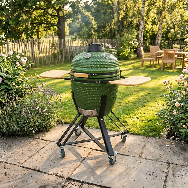 Keramický kamado gril inSPORTline Pyrexo 18" - 2.jakost