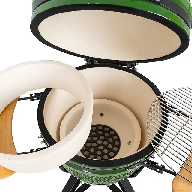 Keramický kamado gril inSPORTline Pyrexo 18" - 2.jakost