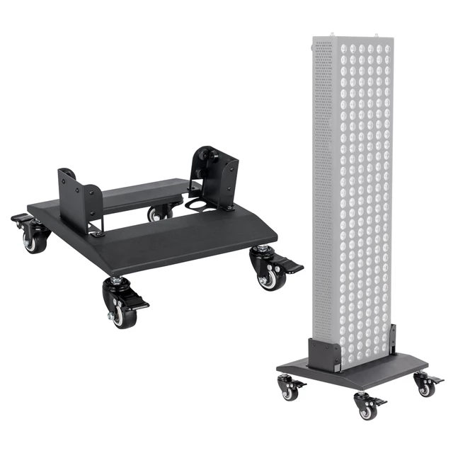 Stojan s kolečky pro infračervený LED panel inSPORTline Brister - černá