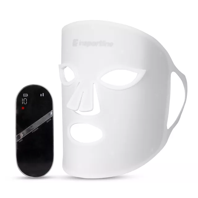 Nabíjecí silikonová ošetřující LED maska inSPORTline Santorina, USB