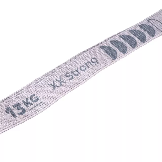 Posilovací guma inSPORTline Rand XX Strong 208x3,3 cm / 13 kg - šedá