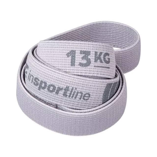Posilovací guma inSPORTline Rand XX Strong 208x3,3 cm / 13 kg - šedá