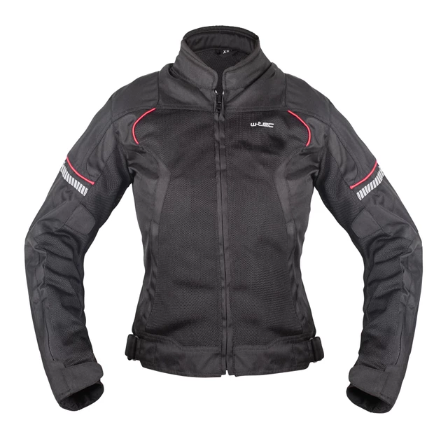 Dámská letní moto bunda W-TEC Martix Lady - černo-růžová - černá
