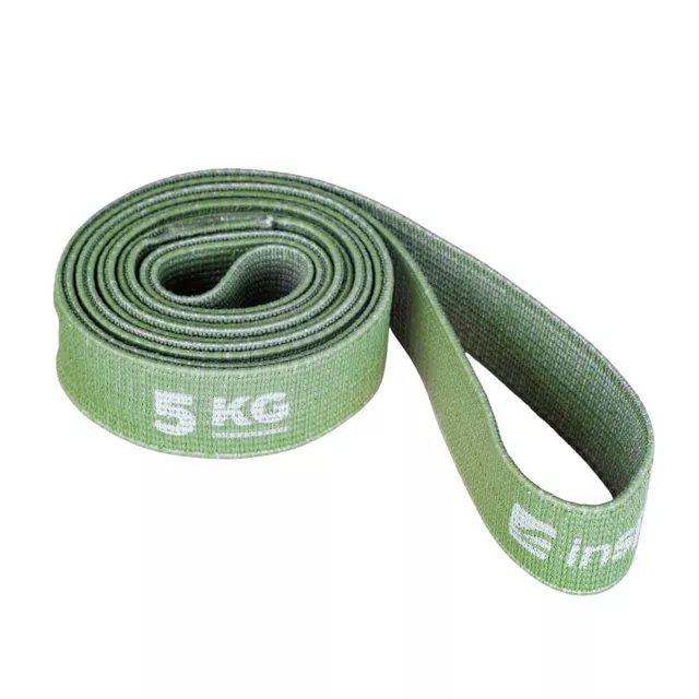Posilovací guma inSPORTline Rand Light 208x3,3 cm / 5 kg - zelená