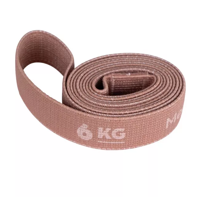 Posilovací guma inSPORTline Rand Medium 208x3,3 cm / 6 kg - vintage růžová
