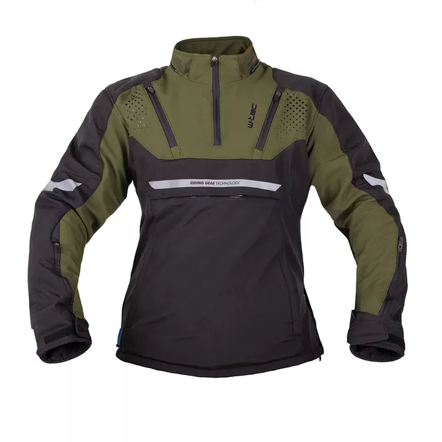 Pánská softshellová moto bunda W-TEC Annorack - khaki-černá