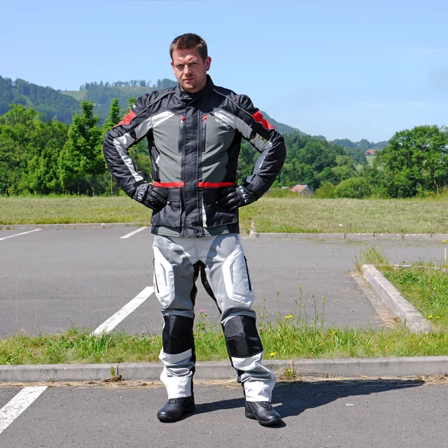 Pánské moto rukavice W-TEC Crushberg - černá