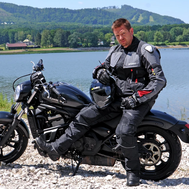 Pánské moto rukavice W-TEC Crushberg - černá