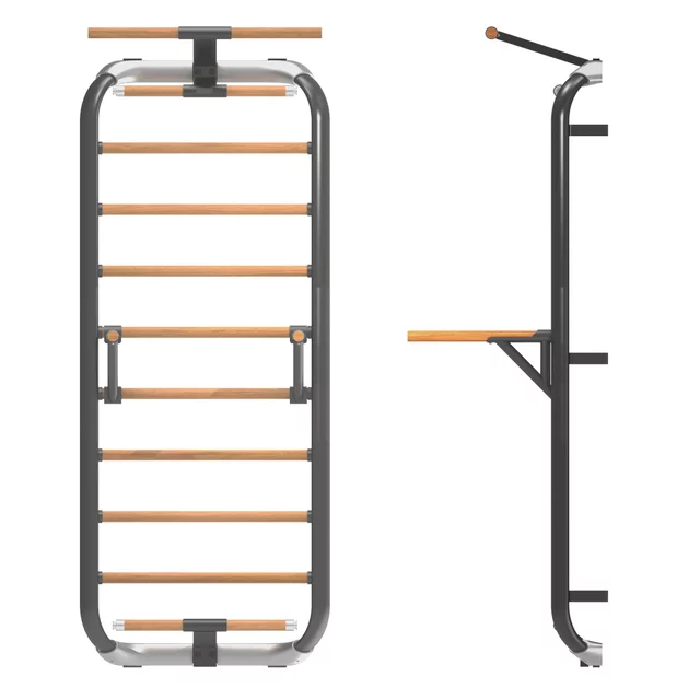 Žebřiny inSPORTline Wootkit 220x86 cm - černá