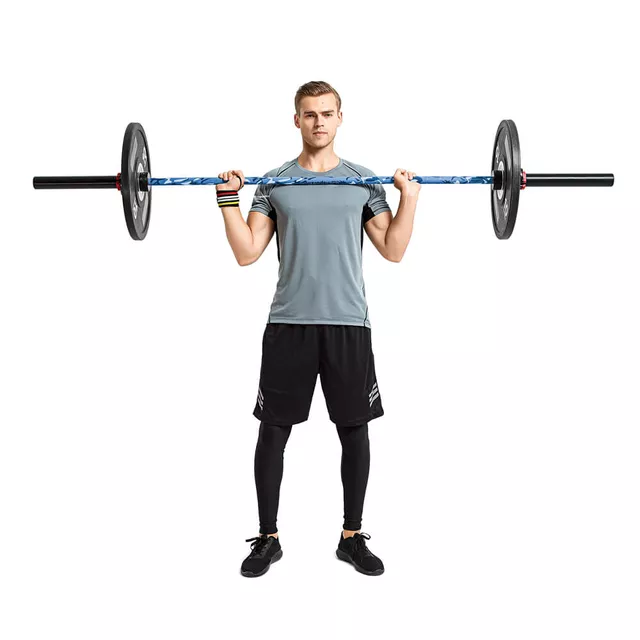 Vzpěračská tyč s ložisky inSPORTline OLYMPIC OB-86 PCWC 201cm/50mm • 15kg • do 450kg • bez objímek