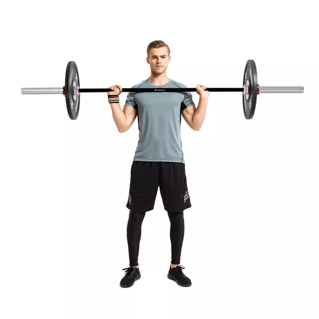 Vzpěračská tyč s ložisky inSPORTline OLYMPIC OB-86 WTBH4 201cm/50mm • 15kg • do 225 kg • bez objímek