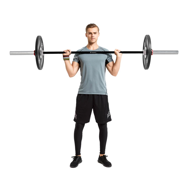 Vzpěračská tyč s ložisky inSPORTline OLYMPIC OB-86 MTBH4 220cm/50mm • 20kg • do 450kg • bez objímek