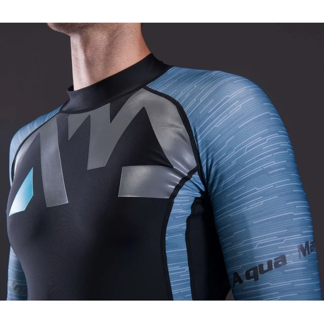 Pánské tričko pro vodní sporty Aqua Marina Division - šedá