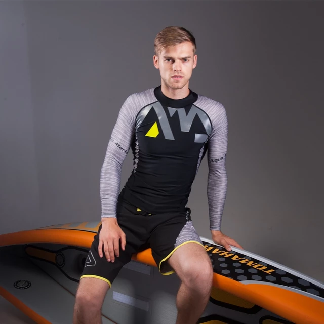 Pánské tričko pro vodní sporty Aqua Marina Division - šedá