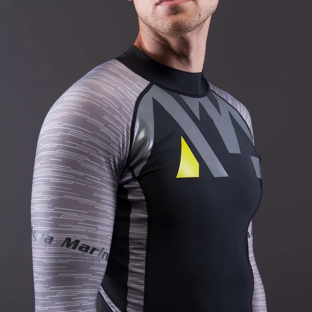 Pánské tričko pro vodní sporty Aqua Marina Division - šedá