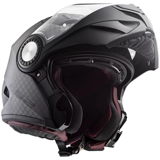 Výklopná přilba LS2 FF313 Vortex - 2.jakost - Solid Carbon