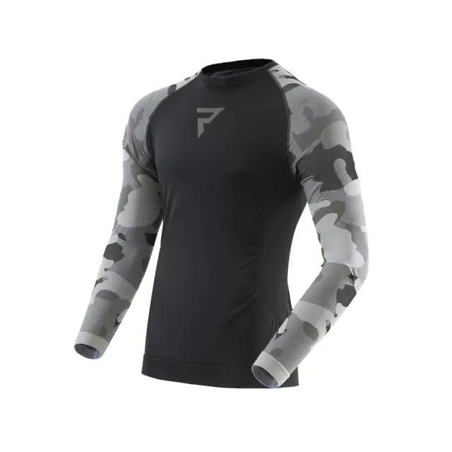 Moto thermo triko Rebelhorn Freeze II Jersey - černá-kamufláž