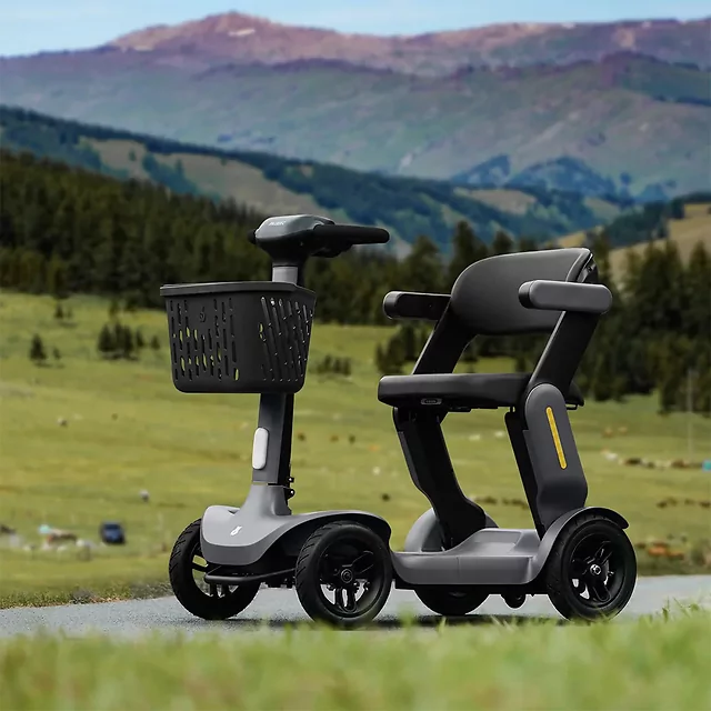 Elektrický čtyřkolový vozík inSPORTline Clis • 10km/h • až 40km dojezd - šedá