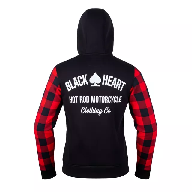 Dámská moto mikina W-TEC Black Heart Ramforge Lady - červeno-černá