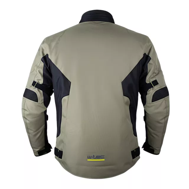 Touringová moto bunda W-TEC Karmal - černo-olivově zelená