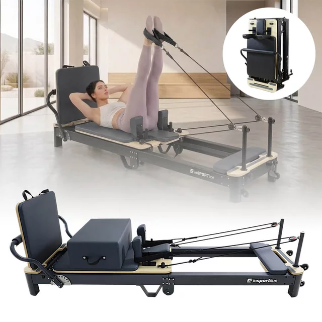 Pilates reformer inSPORTline Comfolder EVO - antracit