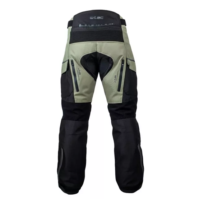 Moto kalhoty W-TEC Karmal - 2.jakost - černo-olivově zelená