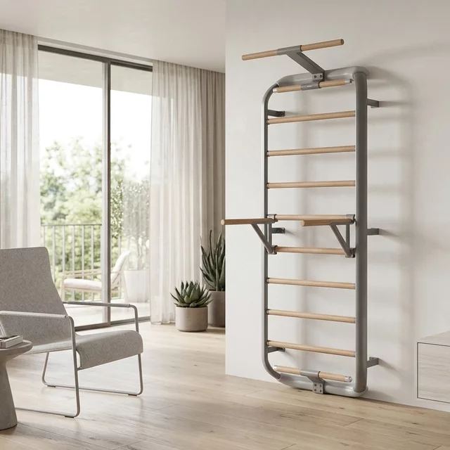 Žebřiny inSPORTline Wootkit 220x86 cm - černá
