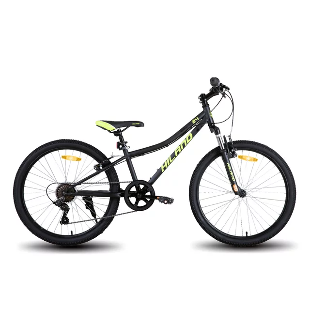 Juniorské horské kolo Hiland Climber 24" • 140-160 cm - růžová - černá