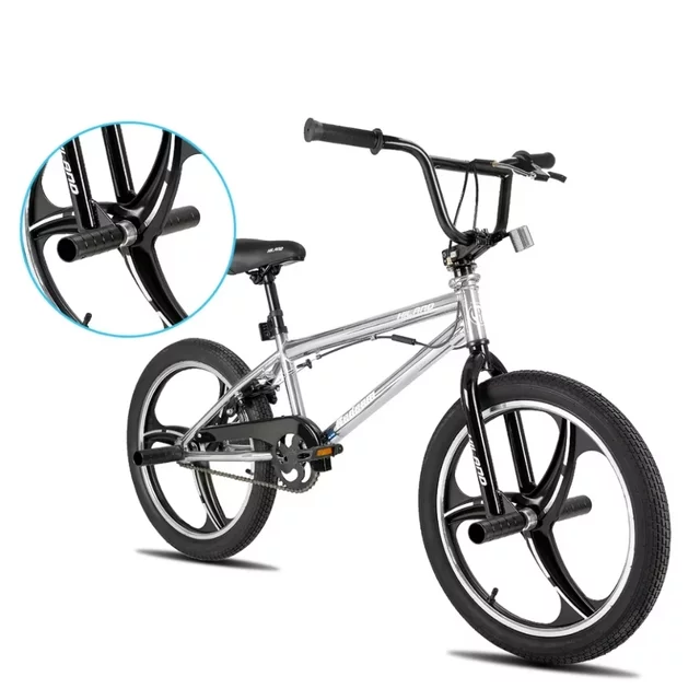 BMX kolo Hiland Redeem Ultimate 20" - stříbrná