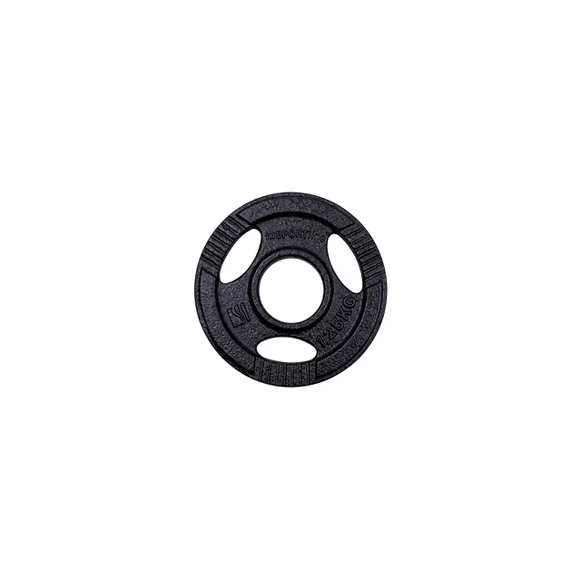Litinové olympijské kotouče inSPORTline Hamerton Black 50 mm 1,25-25 kg