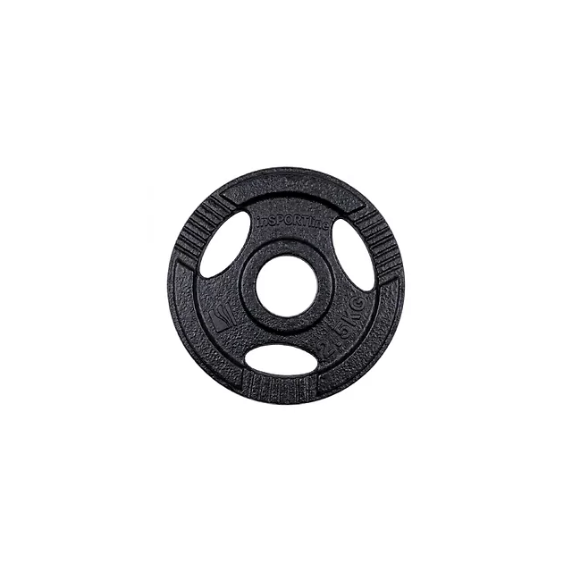 Litinové olympijské kotouče inSPORTline Hamerton Black 50 mm 1,25-25 kg